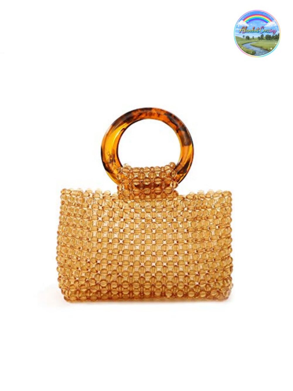 Women Beaded Acrylic Evening Clutch Handmade Wedding Party Bag